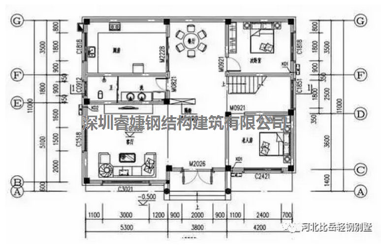 農村自建別墅兩層13.3米X11米，帶平面設計圖，拿走不謝(圖2)