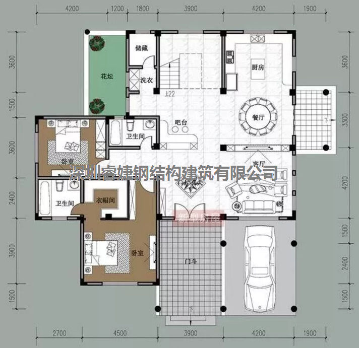 五套鄉間別墅小戶(hù)型，2層5臥室帶車(chē)庫，超級經(jīng)濟實(shí)惠（帶設計圖）(圖5)
