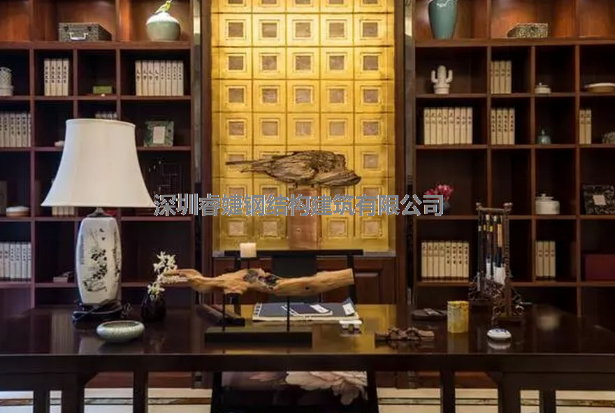 內裝修推薦：240平新中式輕鋼別墅，一步一景打造詩(shī)意的家園！(圖3)