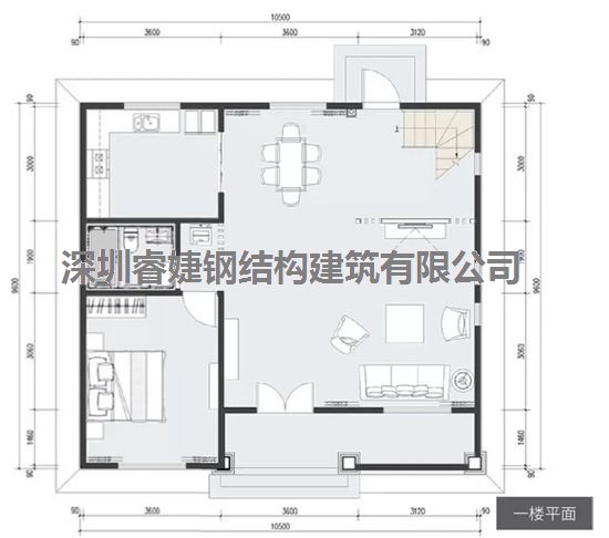 精品小別墅設計 186㎡ 4室3廳1廚3衛1露臺 時(shí)尚內裝(圖3)