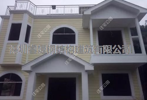 客戶(hù)花30萬(wàn)建成的輕鋼別墅，優(yōu)美的外觀(guān)，坐擁山川美景(圖12)