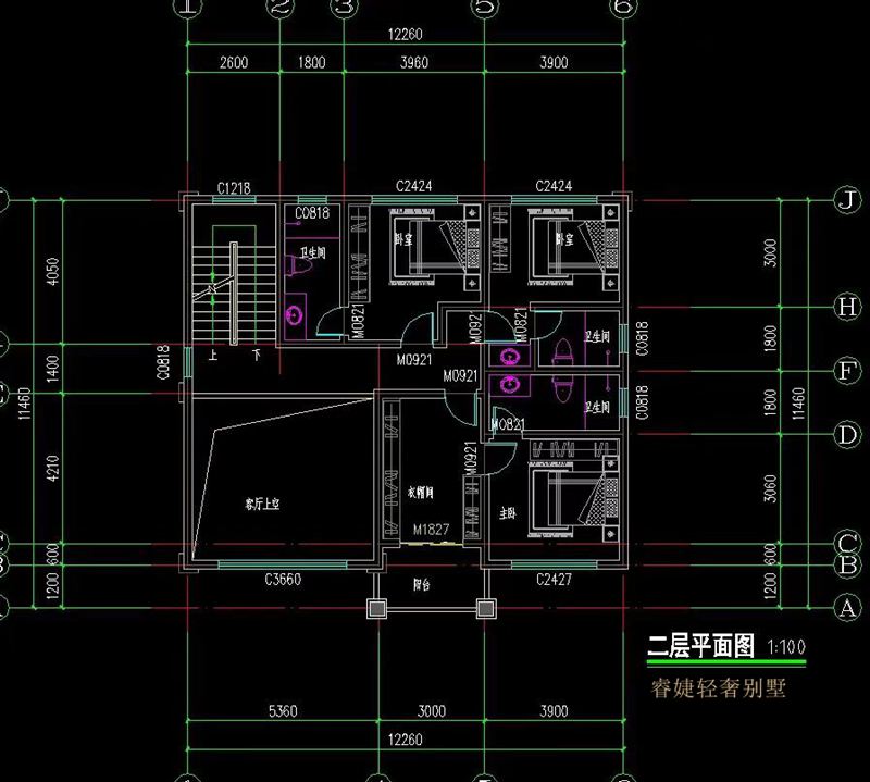 農村平屋頂三層現代風(fēng)別墅戶(hù)型圖，百看不厭(圖5)